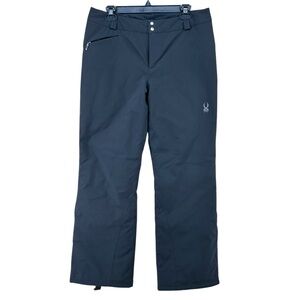 Spyder Winner Athletic Fit Women's Snow Pants Size 12 black waterproof insulated